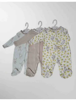 Слип для новорожденных комбинезон нательный для малыша 3 шт