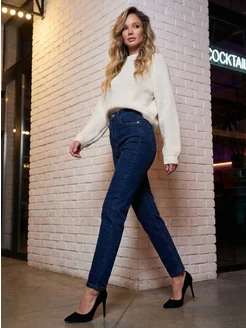 Джинсы прямые с высокой посадкой классические